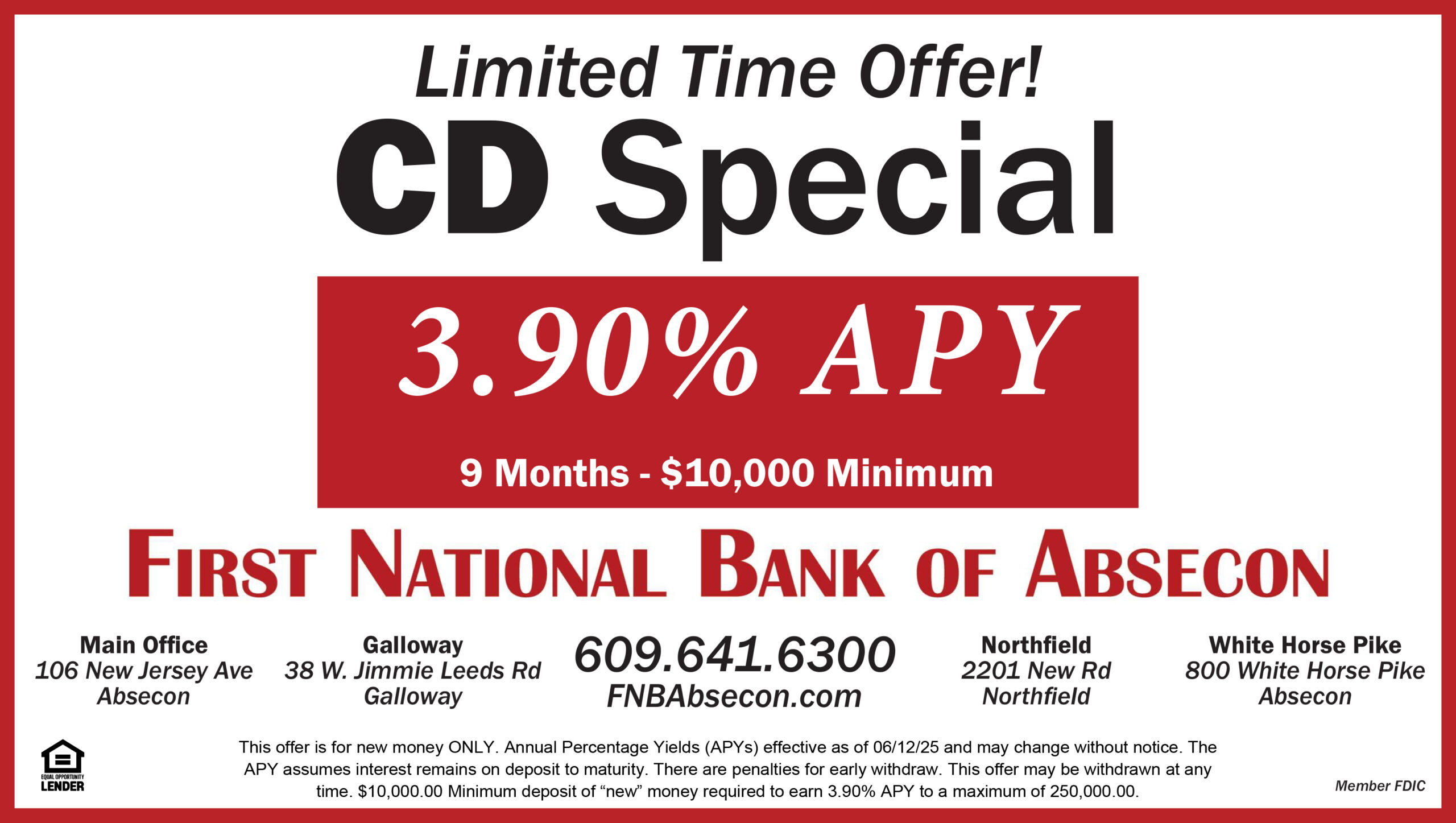 CD Special - 4.25% APY