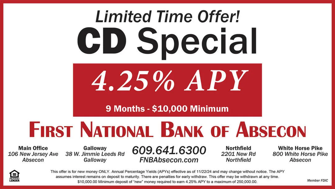 CD Special - 4.25% APY