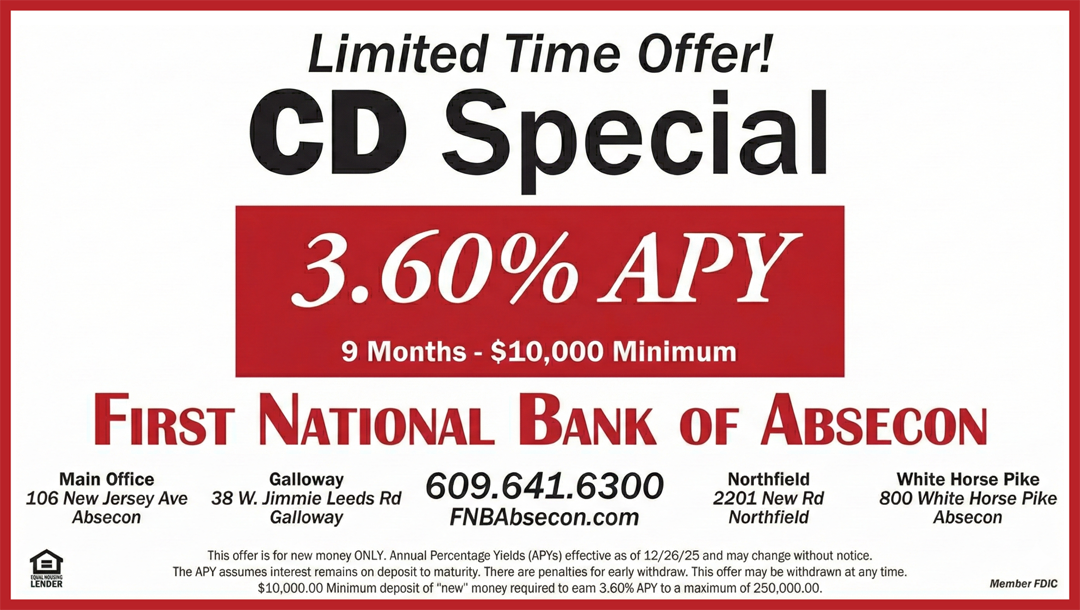 CD Special - 3.60% APY